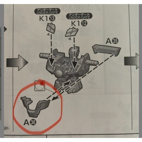 CB MG 07 butcher parts for Wing Zero EW Ver.Ka