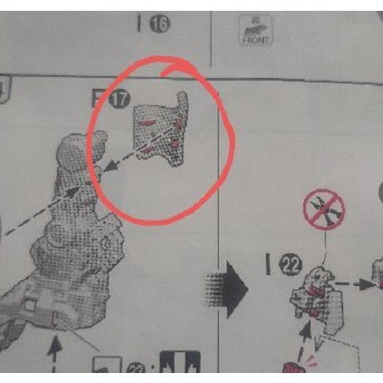 CB RG 07 butcher parts for SAZABI