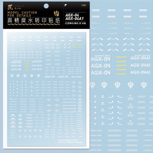 20250722 Artisan's Club AGX-04 AGX-04A1 Water Slide Decal