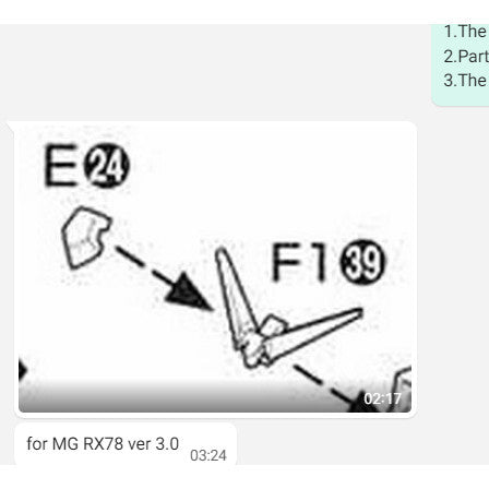 CB MG 05 1/100 butcher parts for  RX-78-2 Ver 3.0