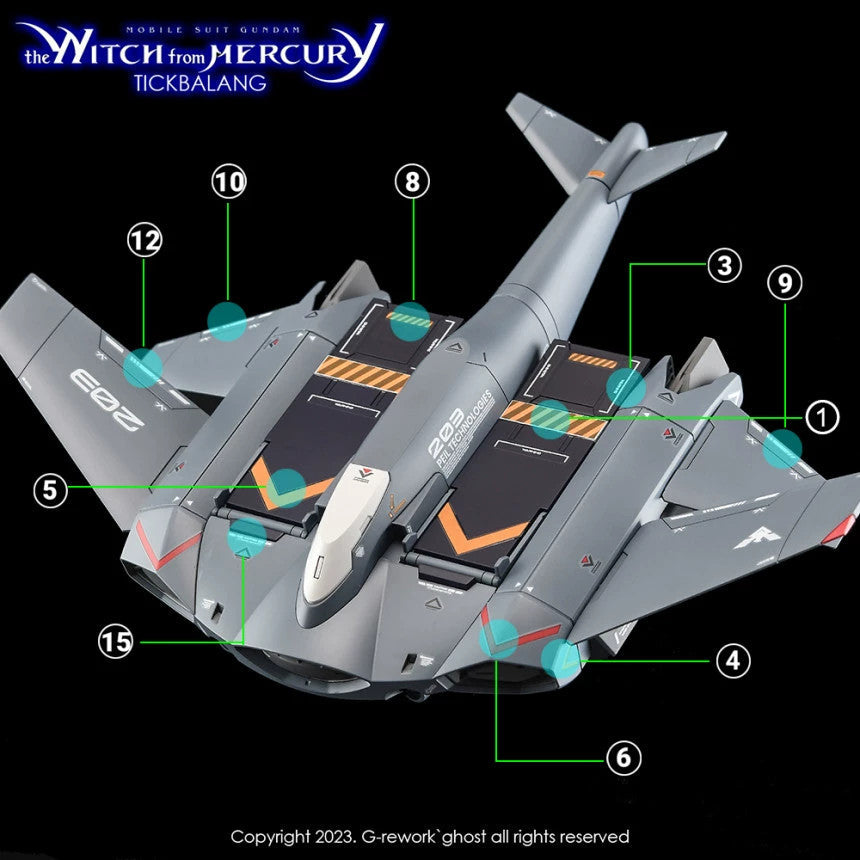 YAN FLAME Water Slide Decal GHOST HG 1/144 TWFM Tickbalang Fluo Type (YANHG087) 20250721