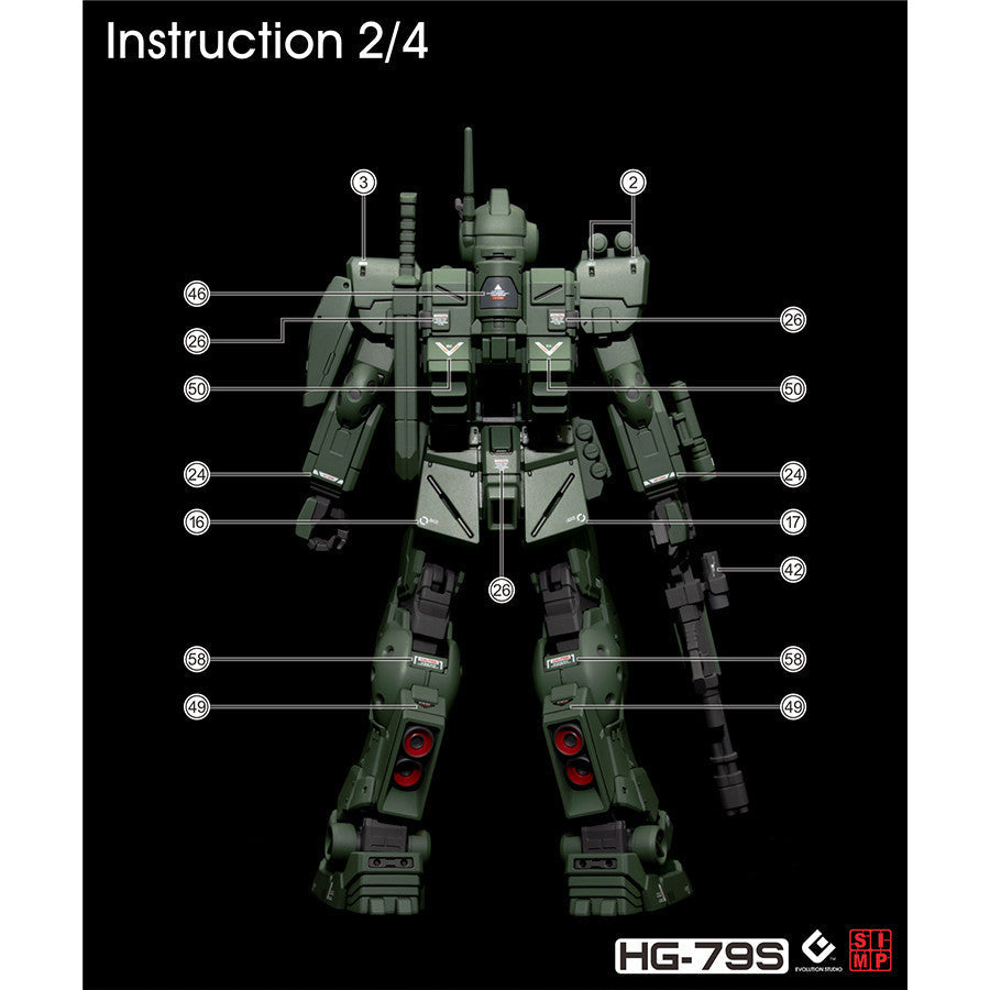 20250721 EVO PB HGUC HG RGM-79S spartan fluo water slide decal EVOHG033