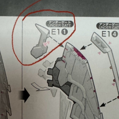 CB RG 15 butcher parts for 1/144 EPYON