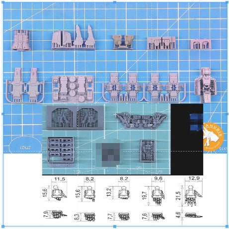 ANUBIS 3D print detail upgrade parts EX023 HG TWFM SCHWARZETTE KITS detail parts no kits Collectibles