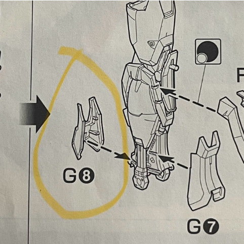 CB MG 08 butcher parts for  Aile Strike