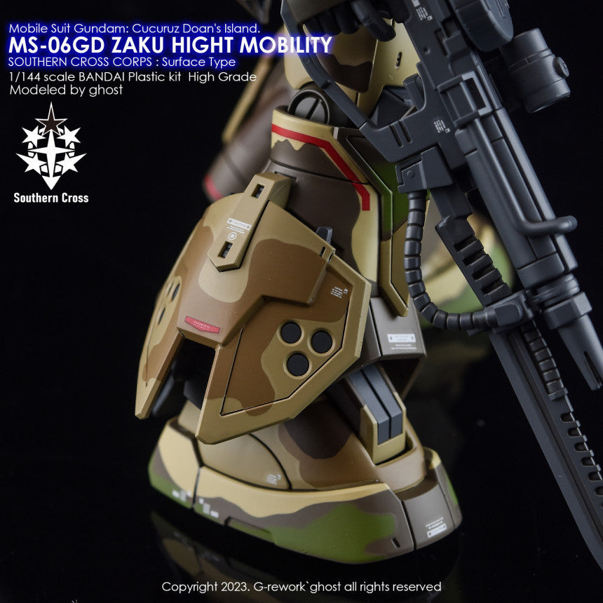 YAN FLAME HG 1/144 MS-06GD Hight Mobility Ground Type Water Slide Decal Fluo Type (YANHG032) 20250721