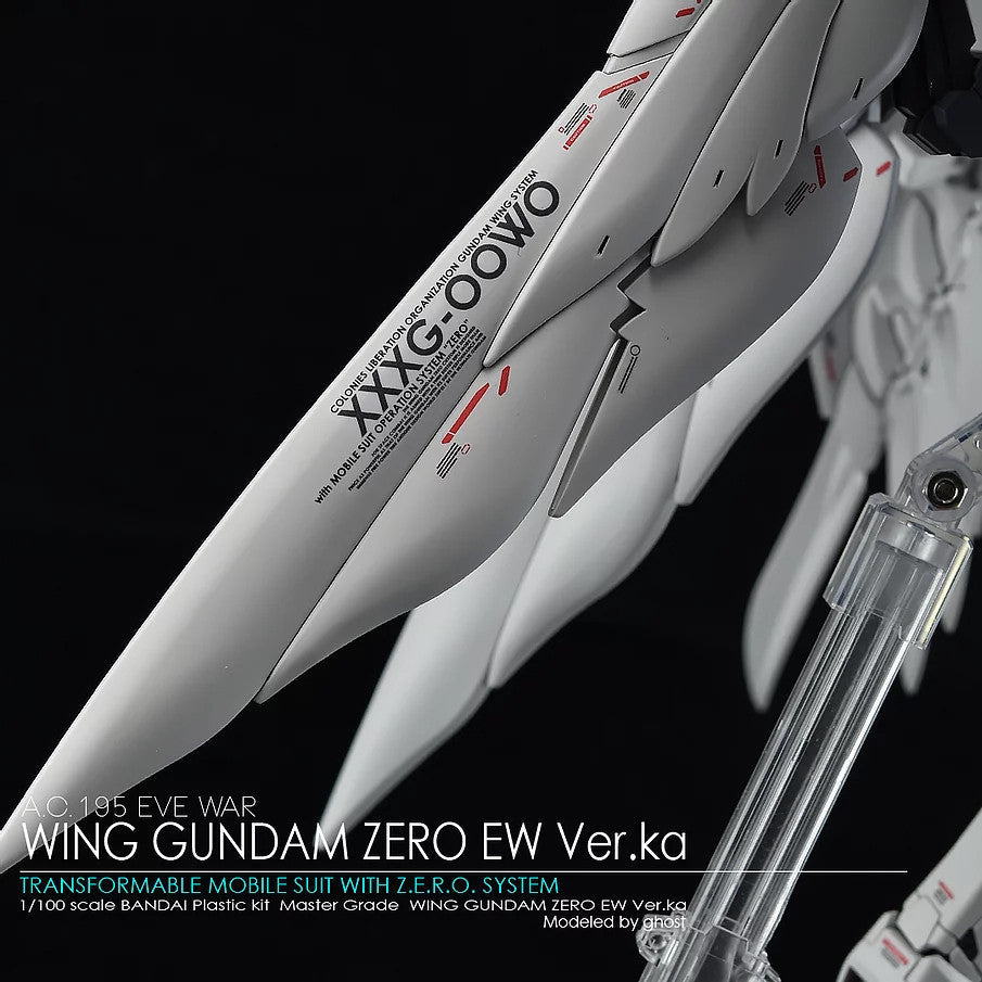 YAN FLAME GHOST MG 1/100 Wing Zero EW Fluo Type Water Slide Decal (YANMG025) 20250721