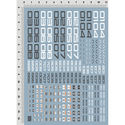 20250721 EVO HIQ Letter Number EXPD TRD Water Slide Decal EVOSP015 EVOSP016 EVOSP017