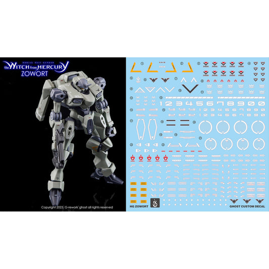 YAN FLAME Water Slide Decal GHOST HG 1/144  TWFM 14 ZOWORT  Fluo (YANHG011) 20250721
