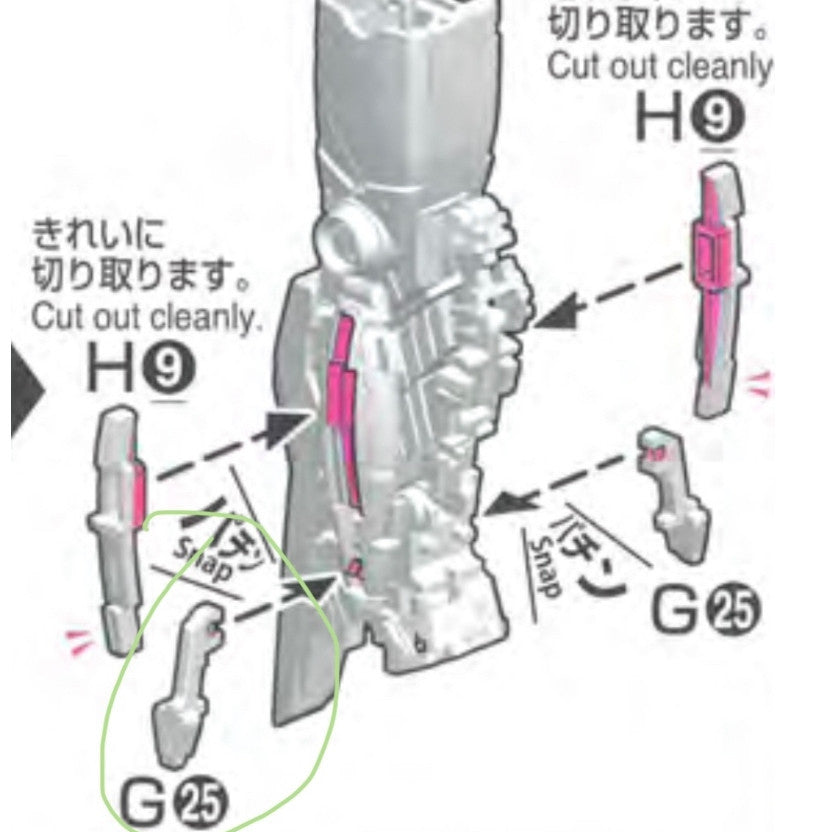 CB RG 02 butcher parts for  FA Full Armor unicorn