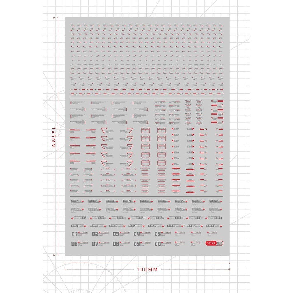 20250722 Artisan's Club VOL2 1/100 1/144 General Use Water Slide Decal Fluo