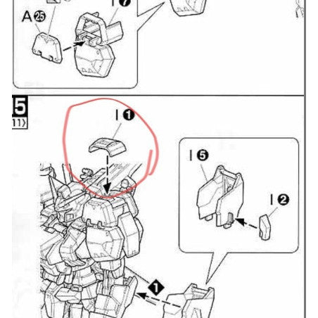 CB butcher parts for MG Duel A.S. Assault Shroud