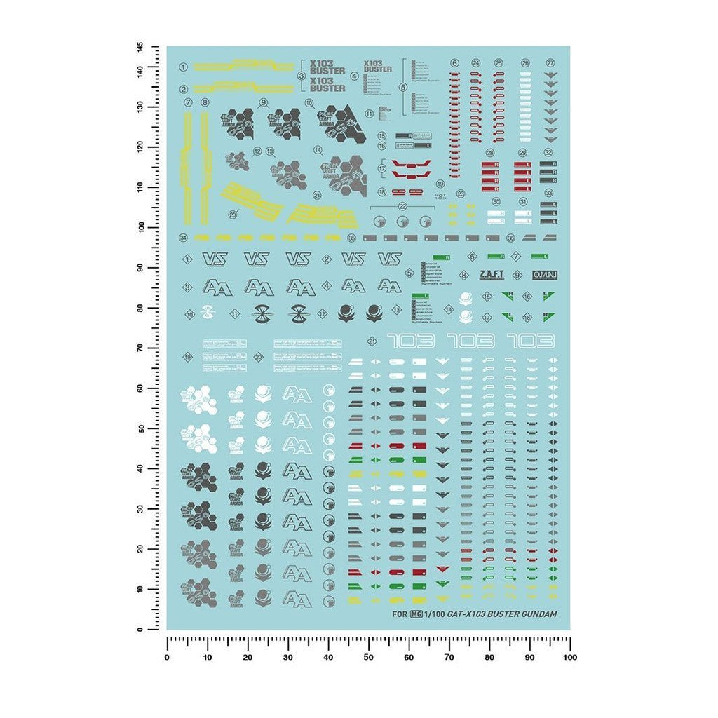 20250722 Artisan's Club MG 1/100 Buster Water Slide Decal [MG159]