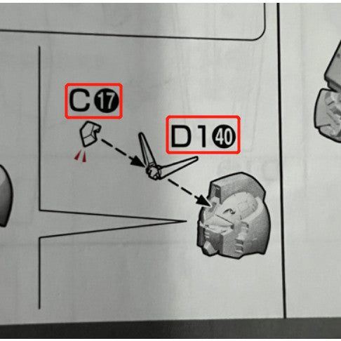 CB RG 18 1/144 butcher parts for RX-78-2