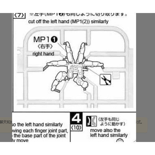 CB HG 02 1/144 butcher parts for  Aerial