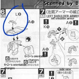 CB butcher parts for MG ASTRAY blue frame D H4 D6