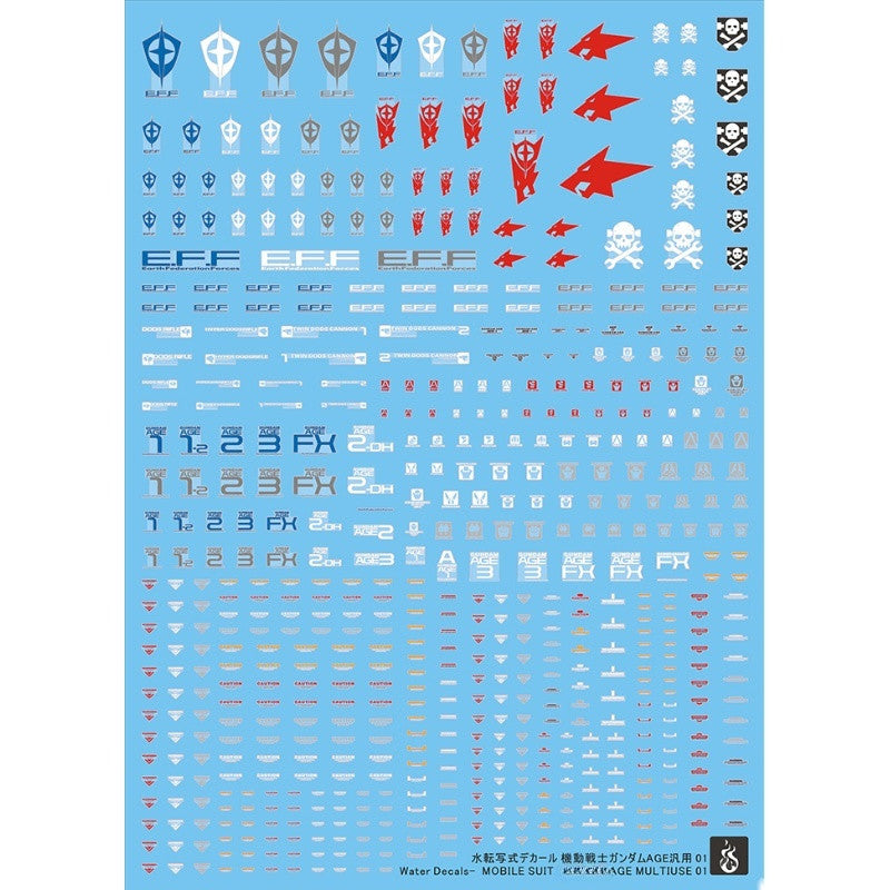 YAN FLAME Water Slide Decal MG RG HG 1/144 1/100 AGE Gneral Use Fluo (YANAGE002) 20250721