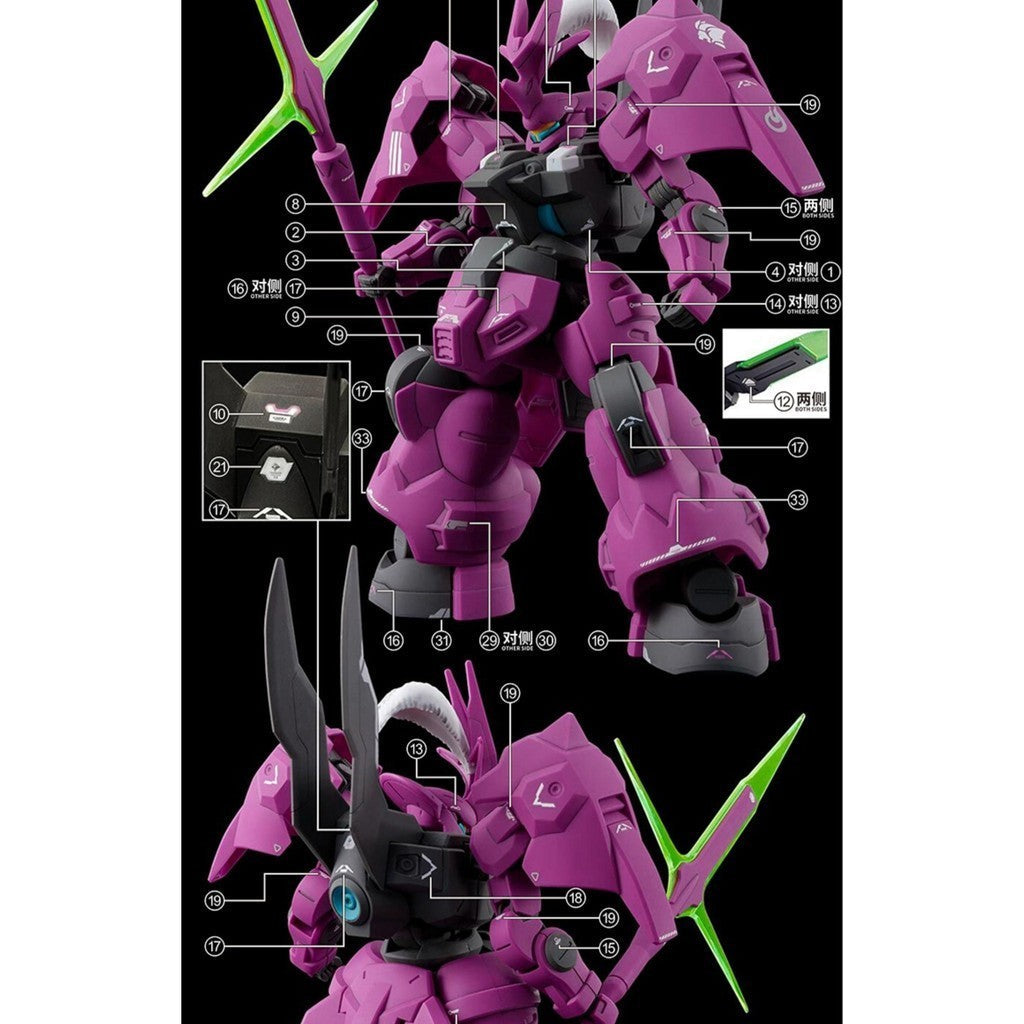 20250721 EVO HG 1/144 TWFM Guel's Dilanza / lauda's dilanza / dilanza Standrard Type  Water Slide Decal EVOHG004