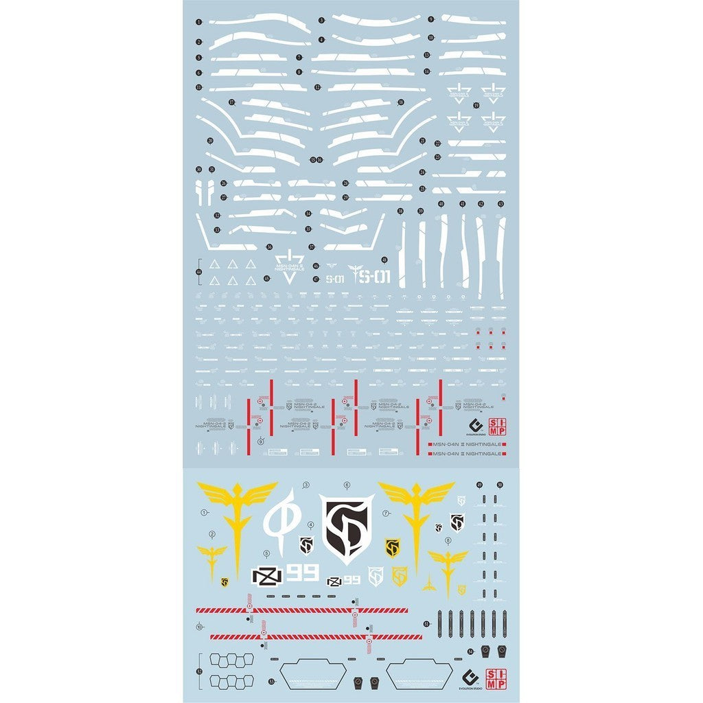 20250721 EVO HG MSN-04-2 NIGHTGALE fluo gold coating water slide decal EVOHG020 EVOHG021