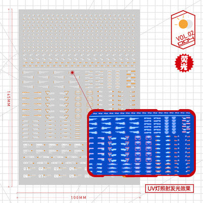 20250722 Artisan's Club VOL2 1/100 1/144 General Use Water Slide Decal Fluo