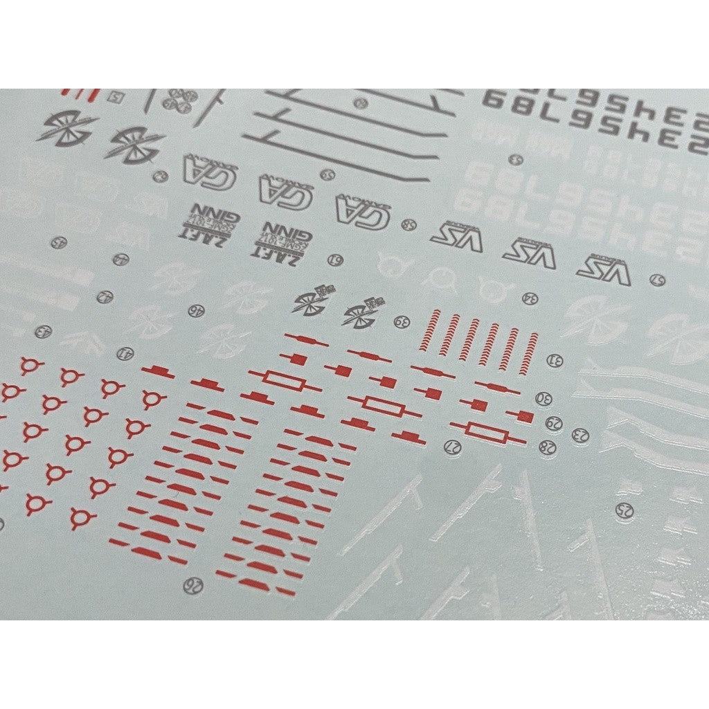 20250722 XUEYAN XY / SNOW FLAME MG GINN   Fluorescences Water slide decal