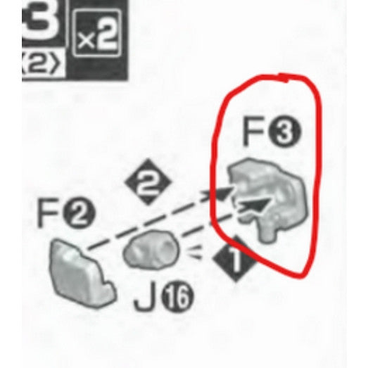 CB MG 27 butcher parts for Justice