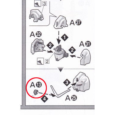 CA HG GTO RX-78-2 RX78 RX-78 V-FIN A13 replacement spare parts 20250717
