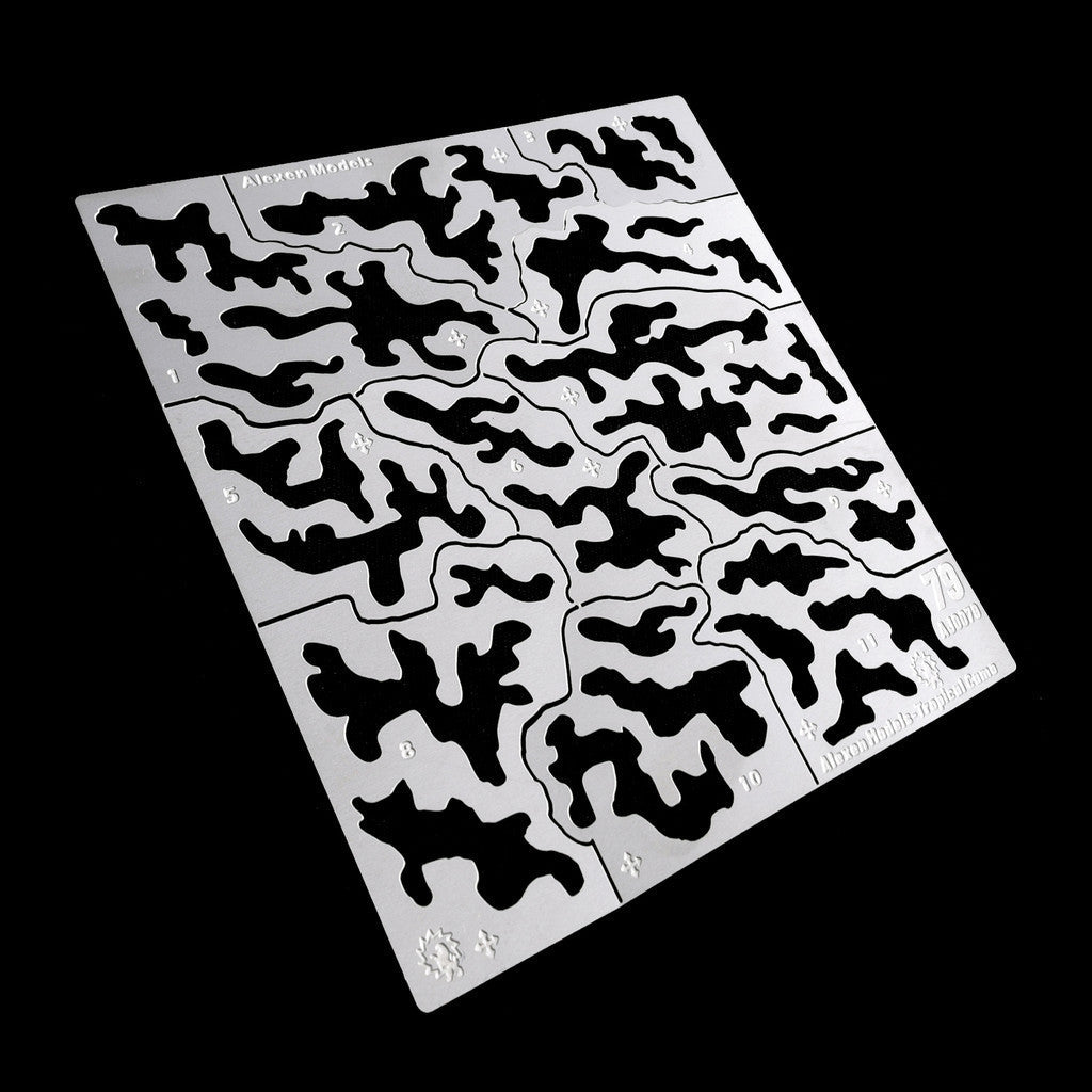 ALEXEN model Tool  AJ0079 general use Jungle camouflage stencil