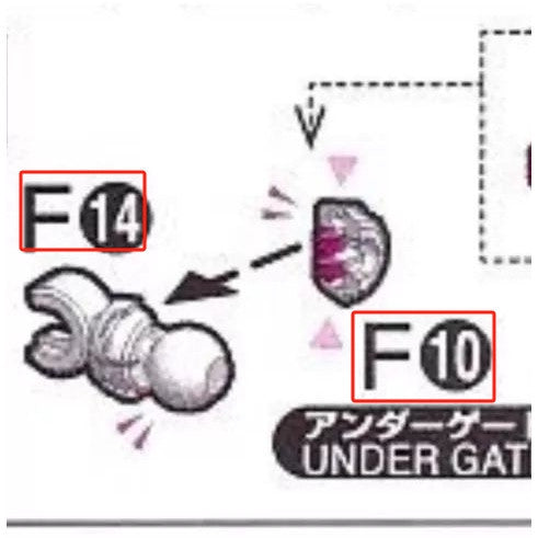 CB RG 04 1/144 butcher parts for  NU