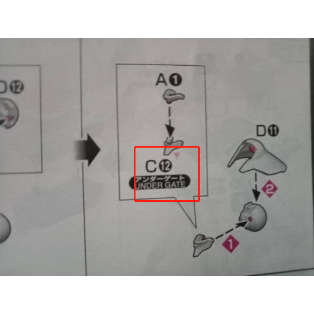 CB RG 07 butcher parts for SAZABI