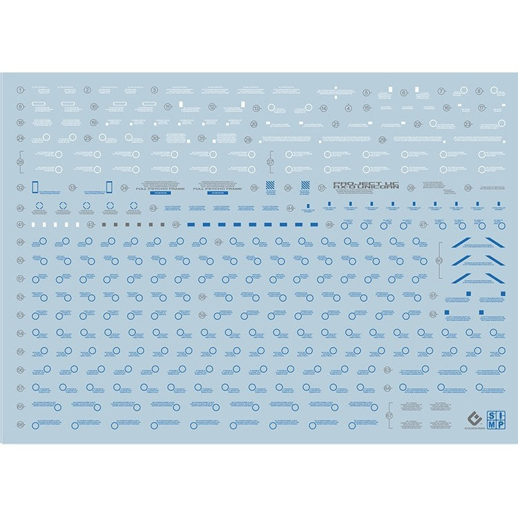 20250721 EVO PG15PR PG Perfectibility unicorn fluo water slide decal EVOPG014 EVOPG015