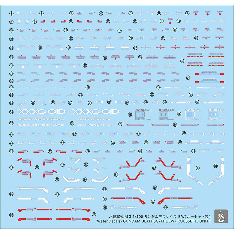 YAN MG DEATHSCYTHE EW ROUSSETTE UNIT WATER SLIDE DECAL (YANMG018) 20250721