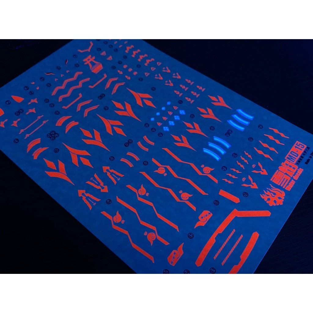 20250722 XUEYAN XY / SNOW FLAME MD-15 Nine-Tails（Fluorescence +Gold Coating）High-Accuracys Water slide decal