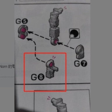 CB RG 08 1/144 butcher parts for  Banshee C5 PC10 F8 G25 J7