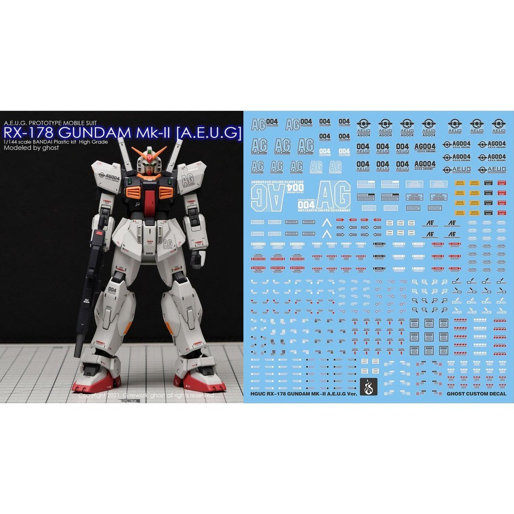 YAN FLAME Water Slide Decal GHOST HGUC HG 1/144 MK2 Aeug Fluo (YANHG071) 20250721