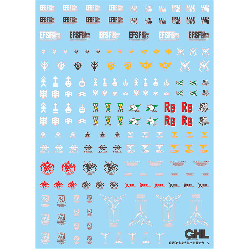 YAN FLAME GHL 020 HOBBY LIFE Water Slide Decal (YANGHL100) 20250721