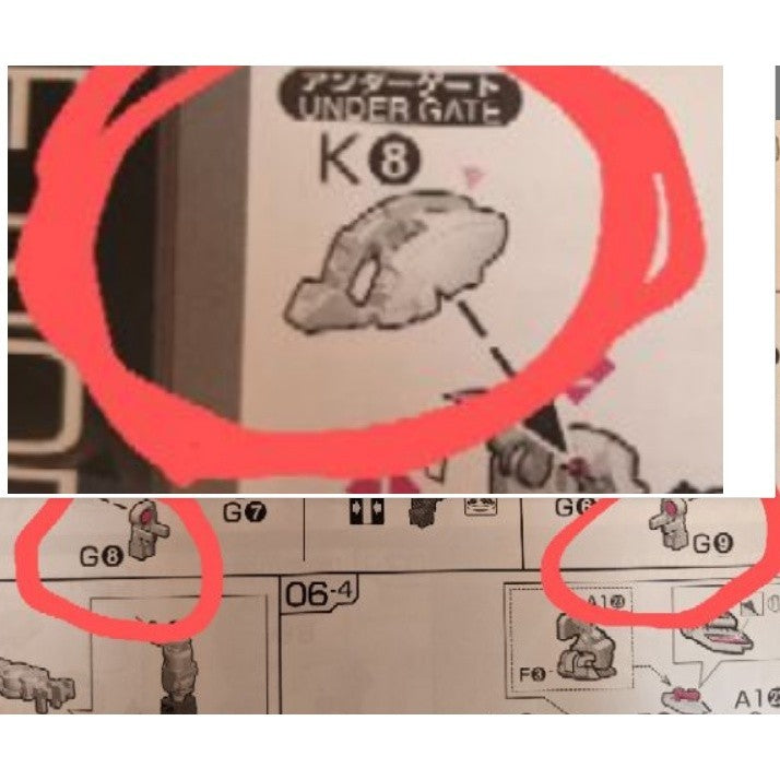 CB RG 08 1/144 butcher parts for  Banshee C5 PC10 F8 G25 J7