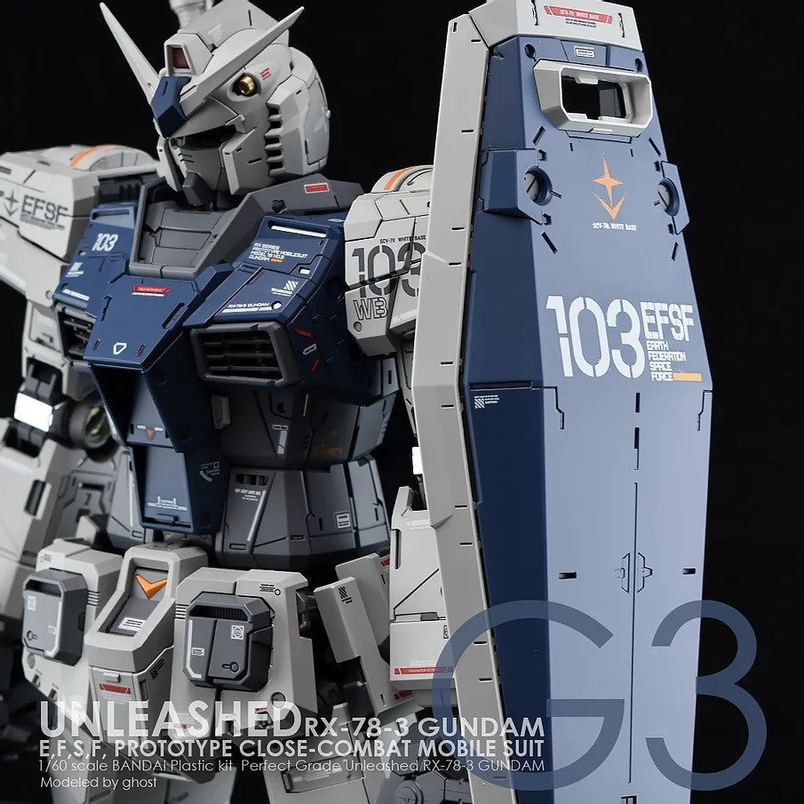 YAN GHOST PG UNLEASHED RX-78 G3 VER.  PGU  G3 2.0 WATER SLIDE DECAL (YANPG002) 20250721