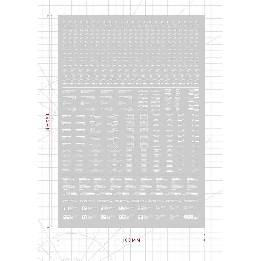 20250722 Artisan's Club VOL2 1/100 1/144 General Use Water Slide Decal Fluo