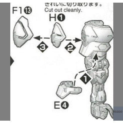 CB butcher parts for MG BARBATES