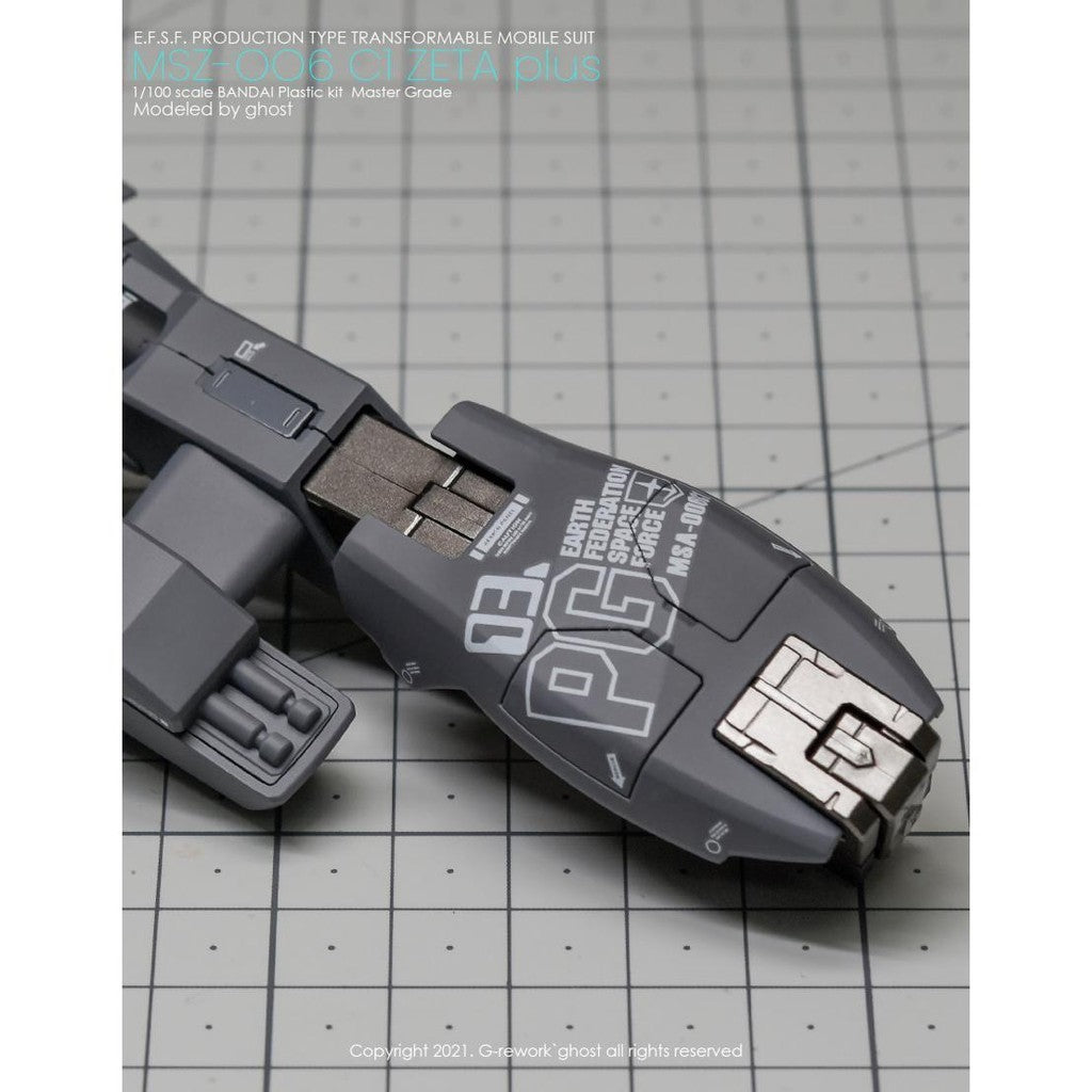 YAN FLAME GHOST MG  ZETA Z PLUS Z PLUS C1 Fluo Type Water Slide Decal (YANMG066) 20250721