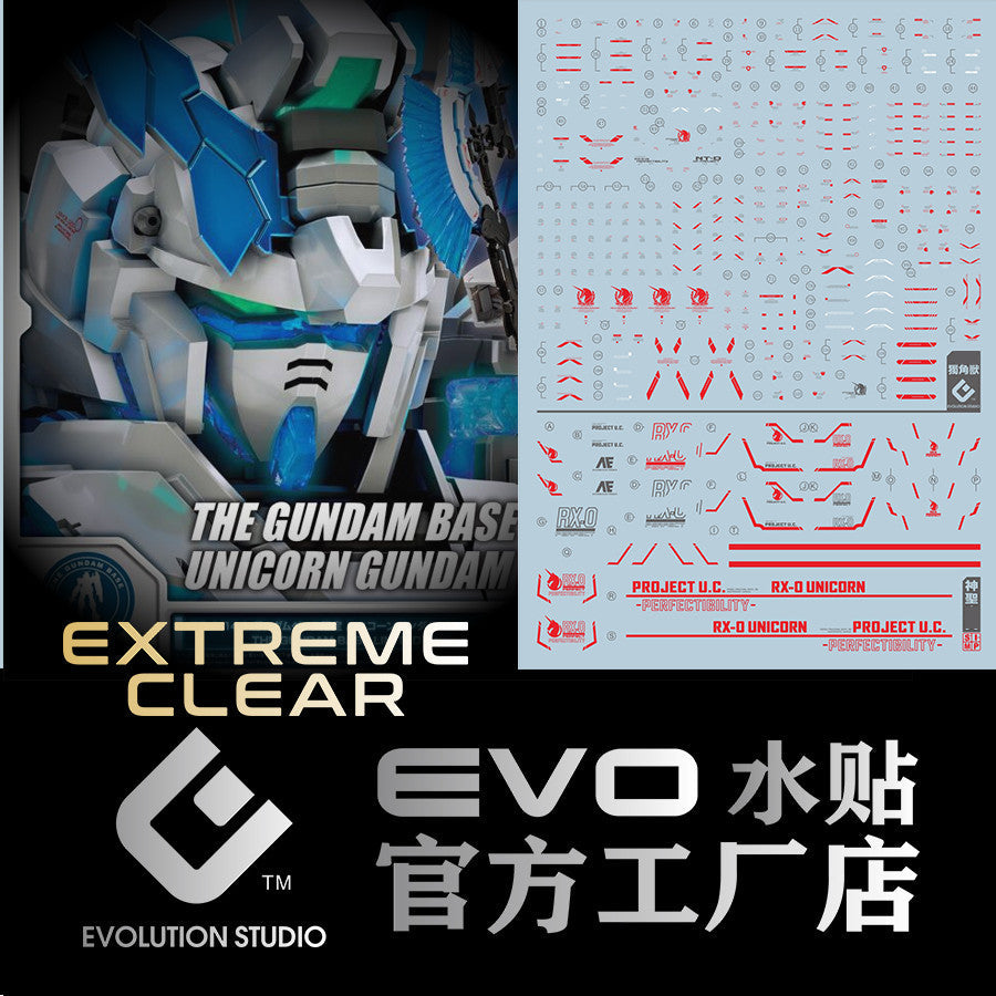 20250721 EVO RG 完美独角兽 ROBOT 神圣 独角兽 超高清  Water Slide Decal EVORG023 EVORG024