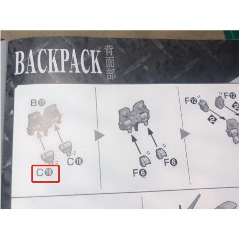 CB butcher parts for HIRM red frame