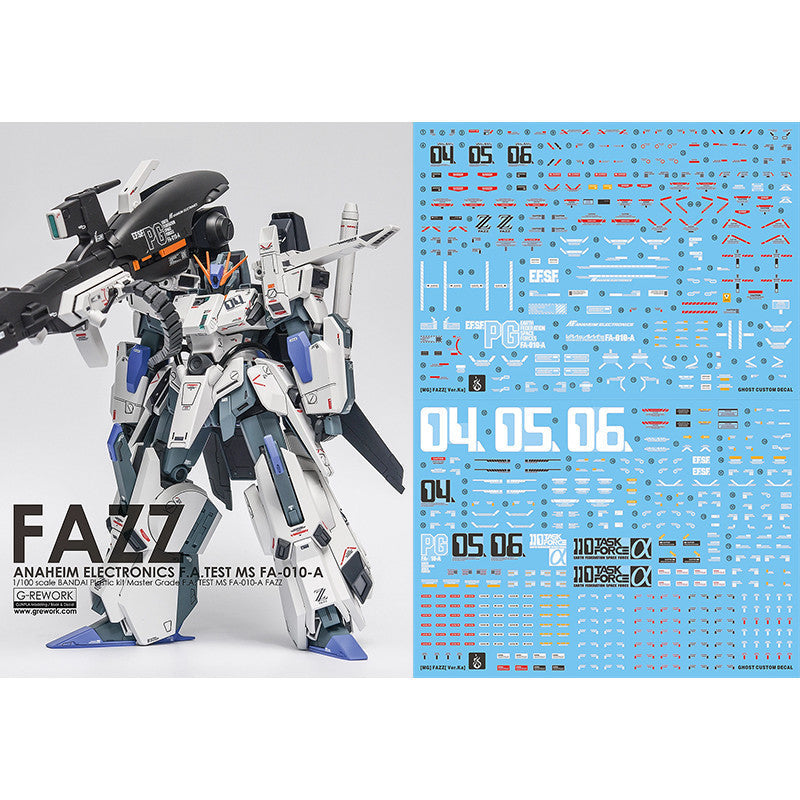 YAN FLAME GHOST MG 1/100 FAZZ Ver.ka Water Slide Decal Fluo Type (YANMG027) 20250721