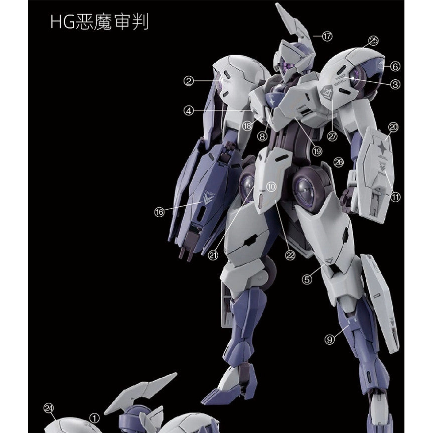 20250722 Artisan's Club TWFM HG 1/44 Michaelis / Beguir-Pente / Heindree / Zowort Water Slide Decal HGWFM134