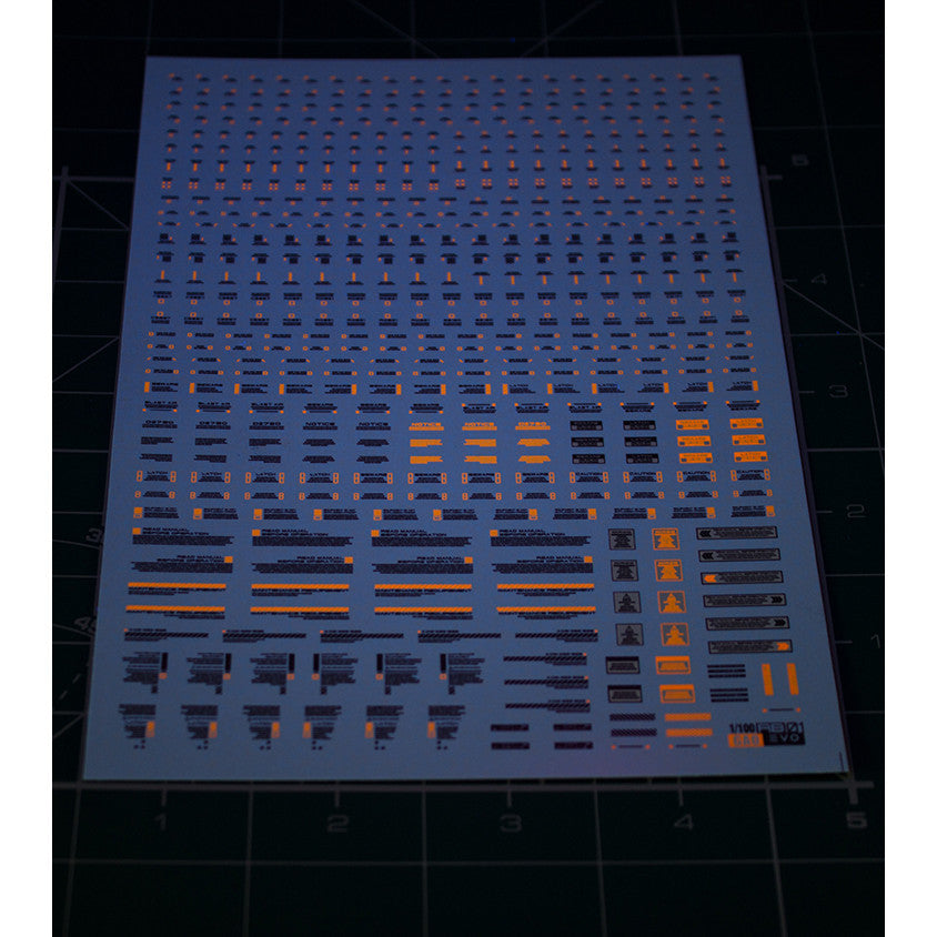 20250721 EVO RB01 HIQ Waning Sign Logo Fluo Water Slide Decal EVO100