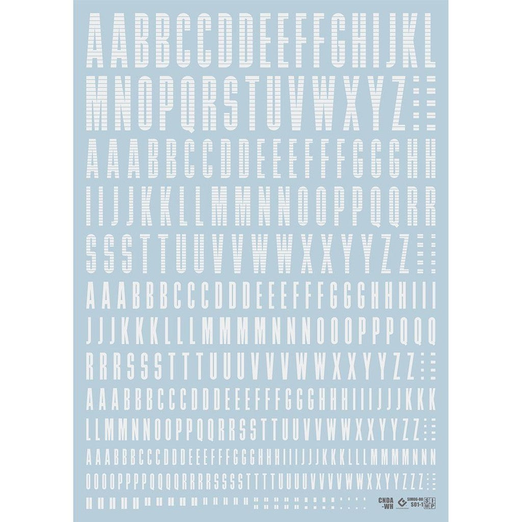 20250721 EVO CND Number Letter Logo General Use Water Slide Decal EVO100