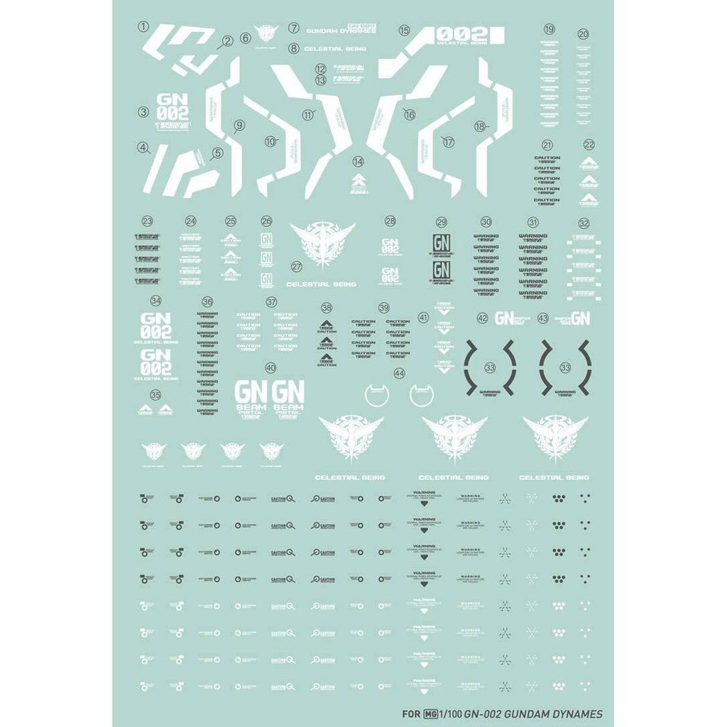 20250722 Artisan's Club MG28 MG 1/100 Dynames Water Slide Decal