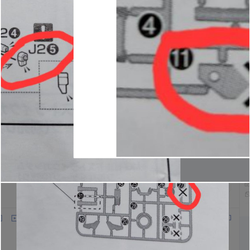 CB MG 11 butcher parts forexia dark matter G28 G29