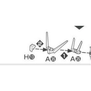 CB MG 08 butcher parts for  Aile Strike